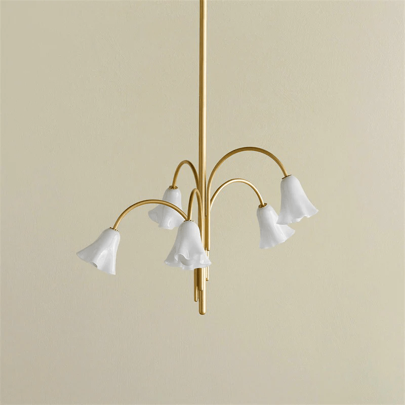 Bronze Glass Chandelier — Chandelier | Maison Monashee — view 80