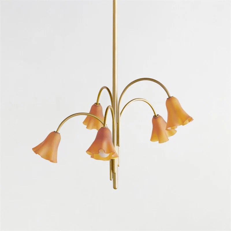 Bronze Glass Chandelier — Chandelier | Maison Monashee — view 81