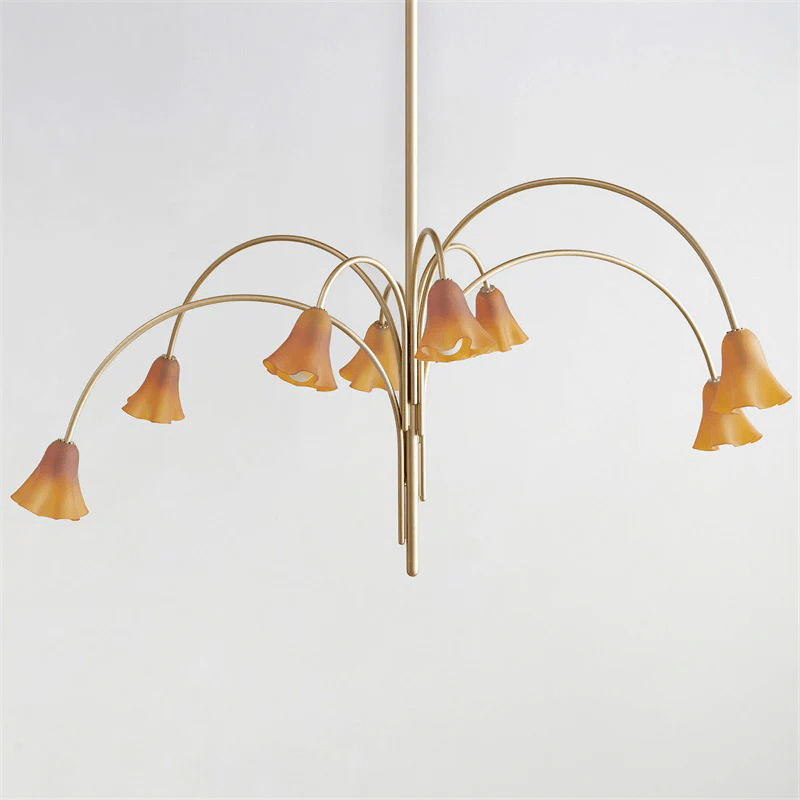 Bronze Glass Chandelier — Chandelier | Maison Monashee — view 82