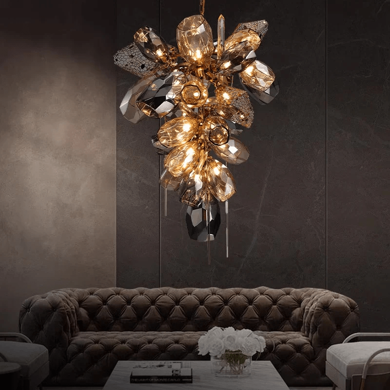 Glass Cluster Chandelier — Chandelier | Maison Monashee — view 2