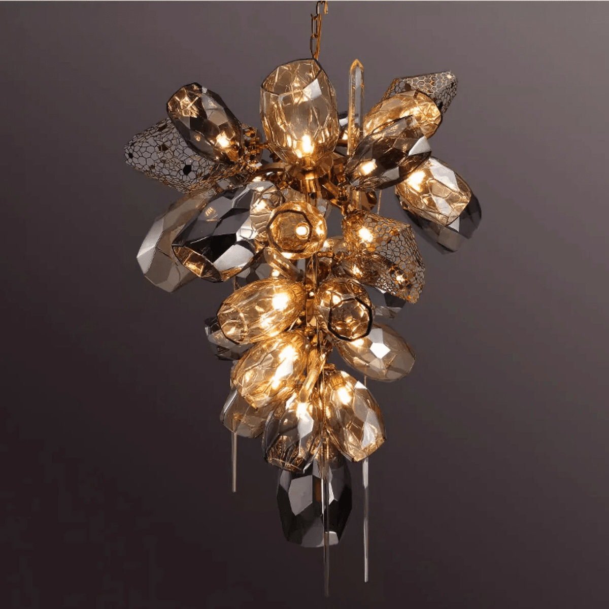 Glass Cluster Chandelier — Chandelier | Maison Monashee — view 6