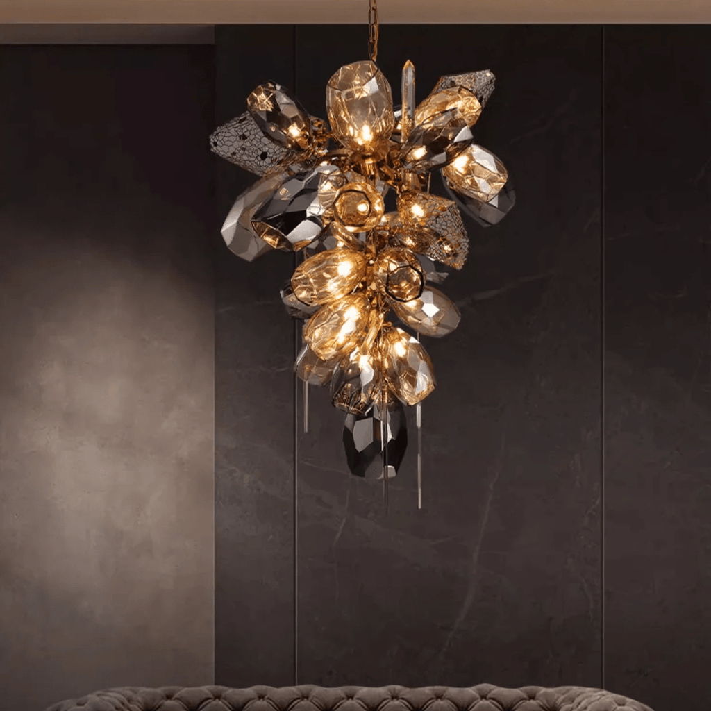 Glass Cluster Chandelier — Chandelier | Maison Monashee — view 4