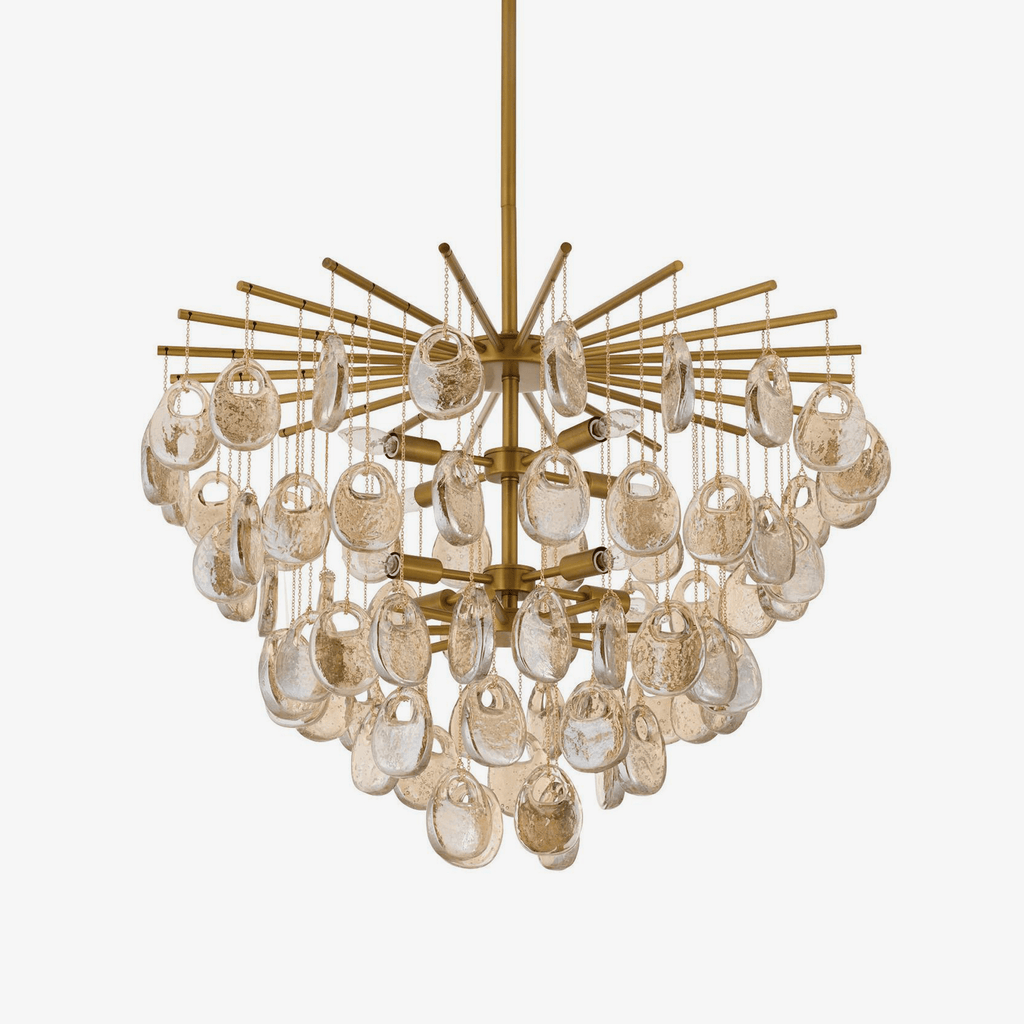 Seeded Glass Chandelier — Chandelier | Maison Monashee
