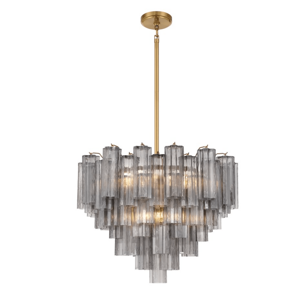 Murano Glass Tube Chandelier — Chandelier | Maison Monashee — view 129