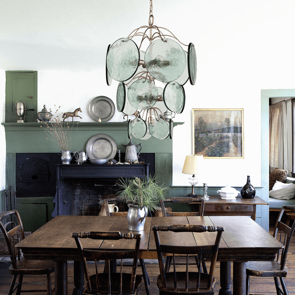 Iron and Glass Chandelier — Chandelier | Maison Monashee — view 2