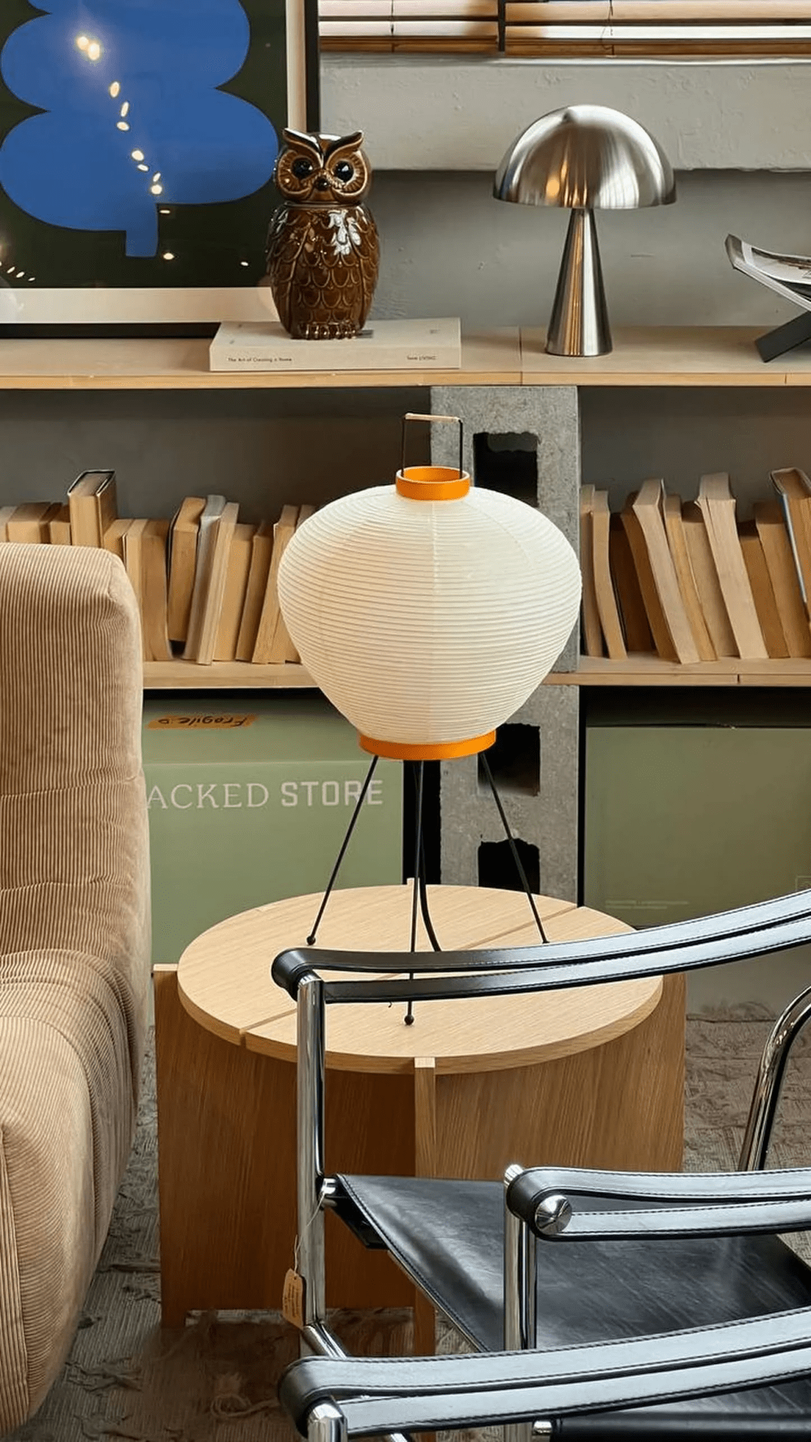 Japanese Rice Paper Table Lamp — Table Lamp | Maison Monashee — view 2