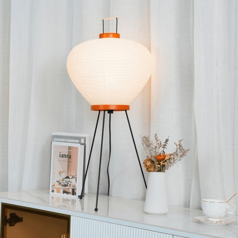 Japanese Rice Paper Table Lamp — Table Lamp | Maison Monashee — view 4