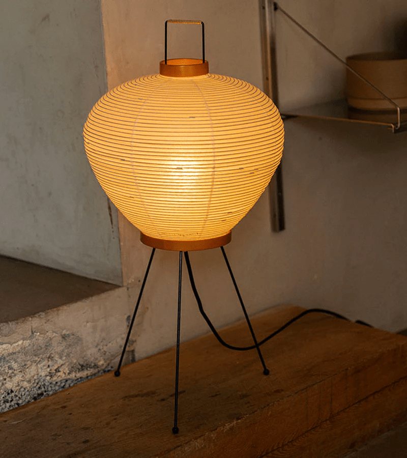 Japanese Rice Paper Table Lamp — Table Lamp | Maison Monashee — view 6
