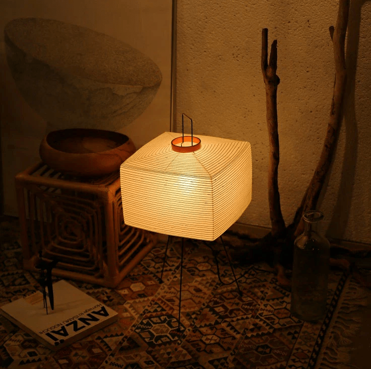 Japanese Rice Paper Table Lamp — Table Lamp | Maison Monashee — view 8