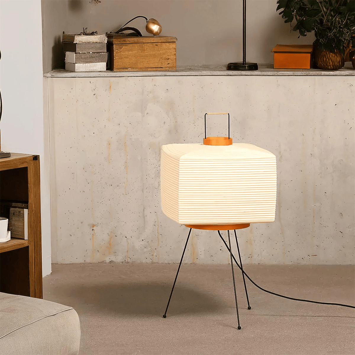 Japanese Rice Paper Table Lamp — Table Lamp | Maison Monashee — view 10