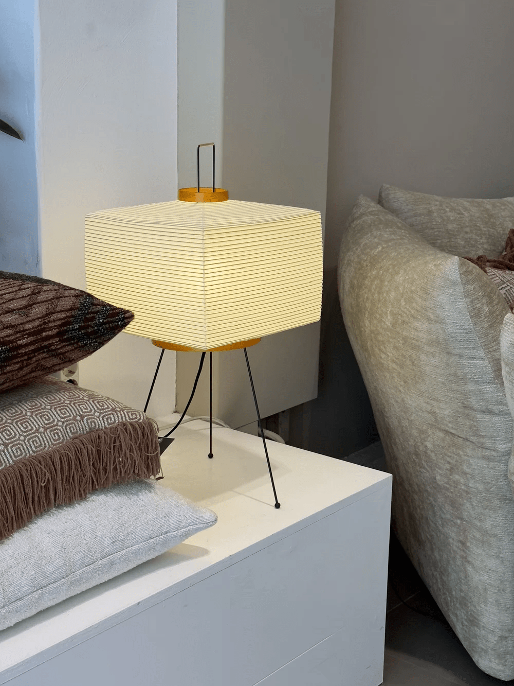 Japanese Rice Paper Table Lamp — Table Lamp | Maison Monashee — view 13