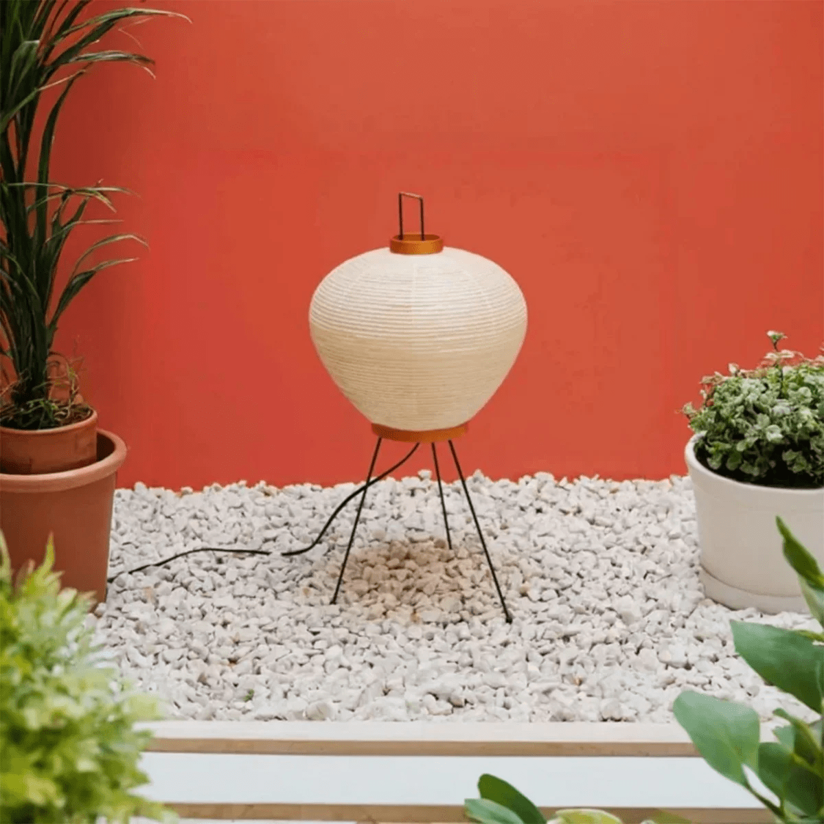 Japanese Rice Paper Table Lamp — Table Lamp | Maison Monashee — view 14
