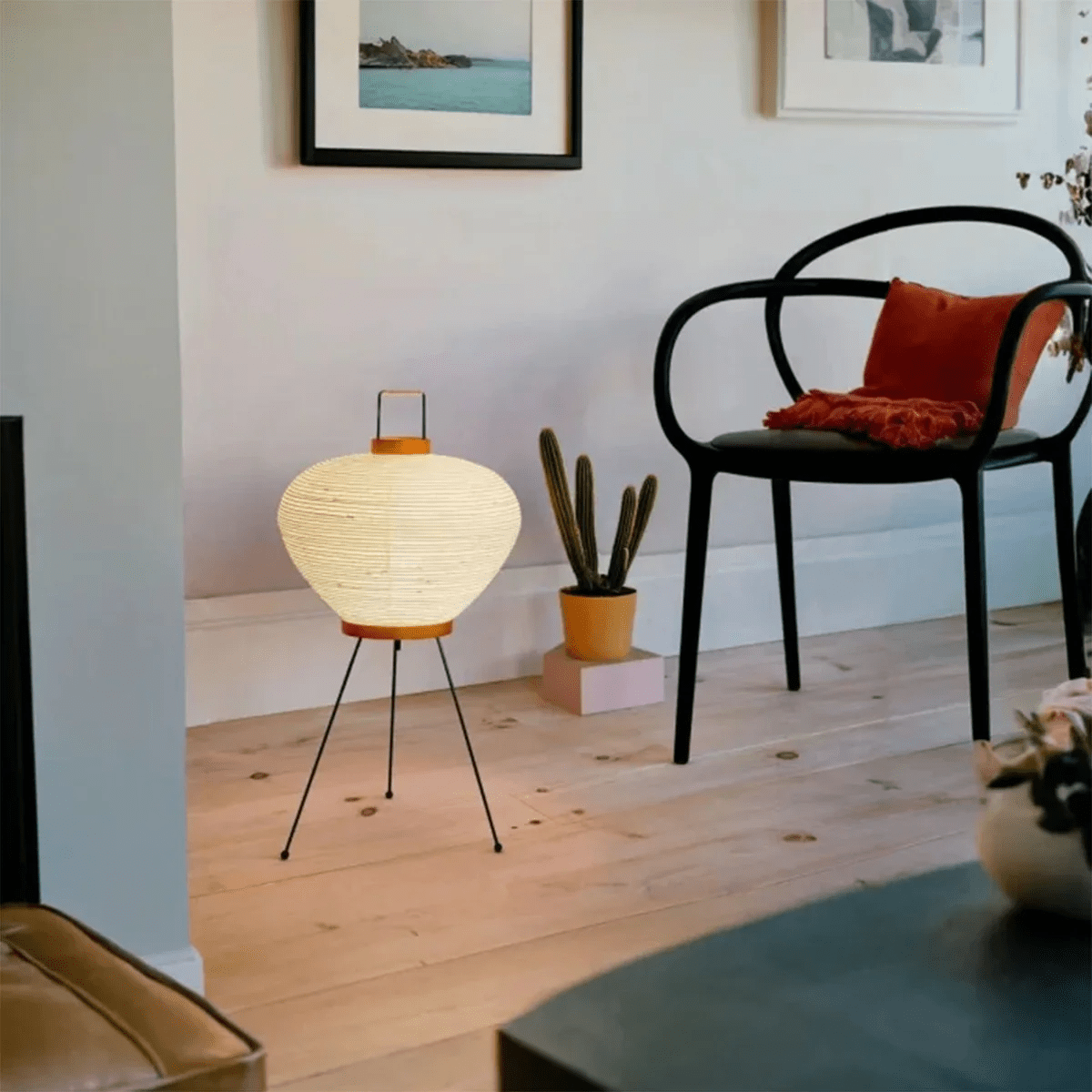 Japanese Rice Paper Table Lamp — Table Lamp | Maison Monashee — view 11