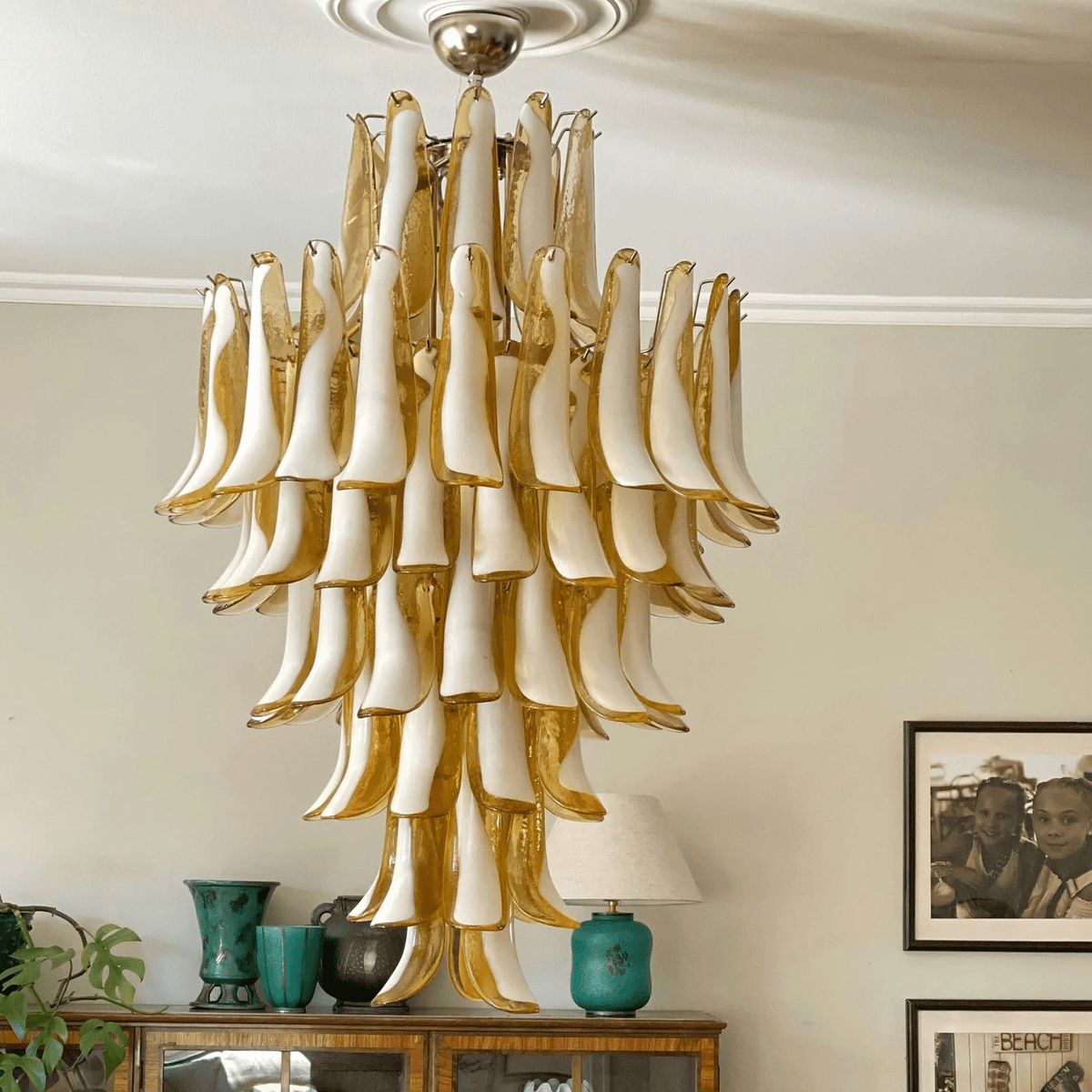 Large Blown Glass Pendant Light — Pendant Light | Maison Monashee — view 6
