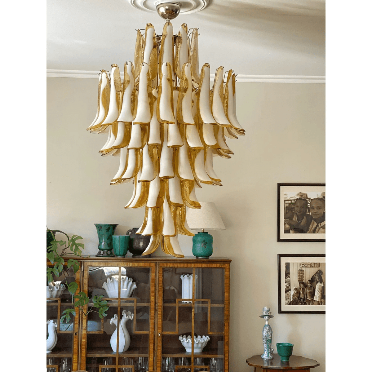 Large Blown Glass Pendant Light — Pendant Light | Maison Monashee — view 17