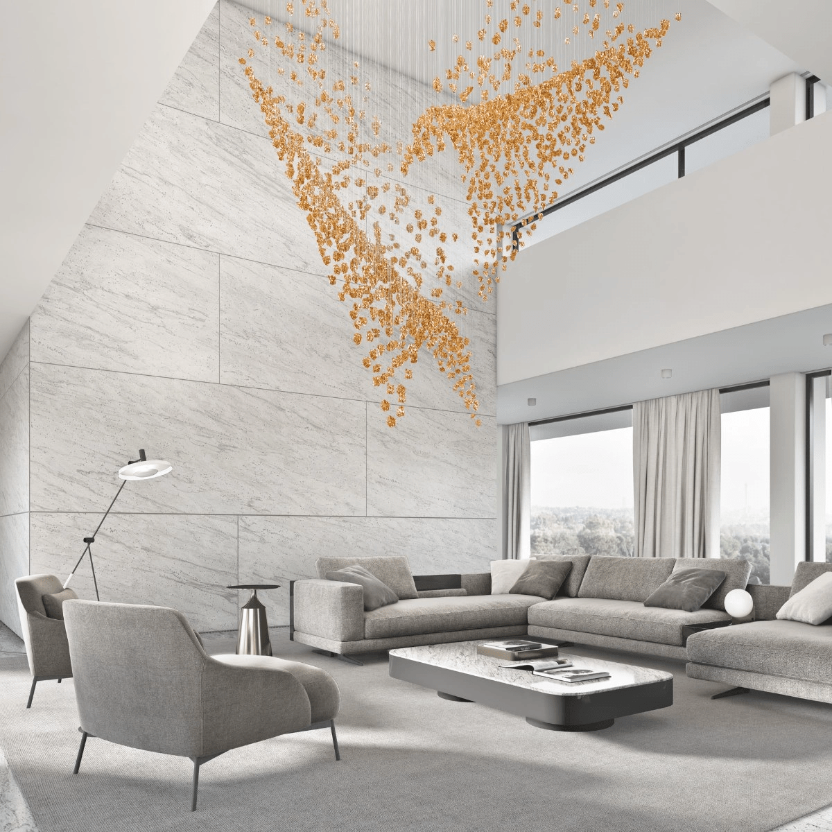 Amber Crystal Chandelier — Chandelier | Maison Monashee — view 50