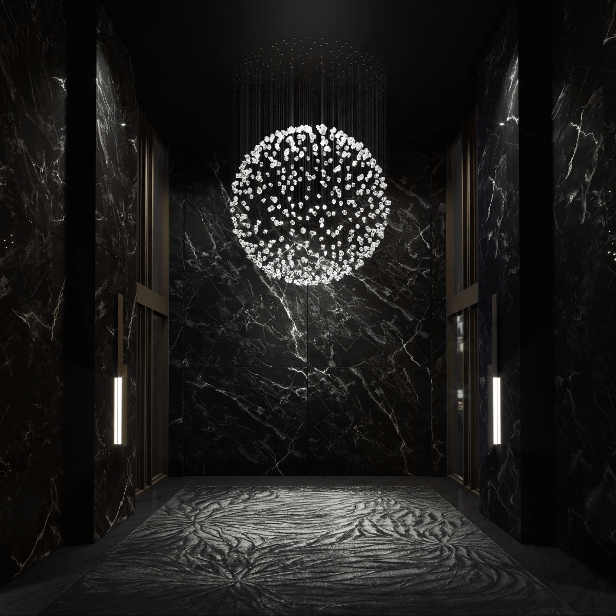 Amber Crystal Chandelier — Chandelier | Maison Monashee — view 52