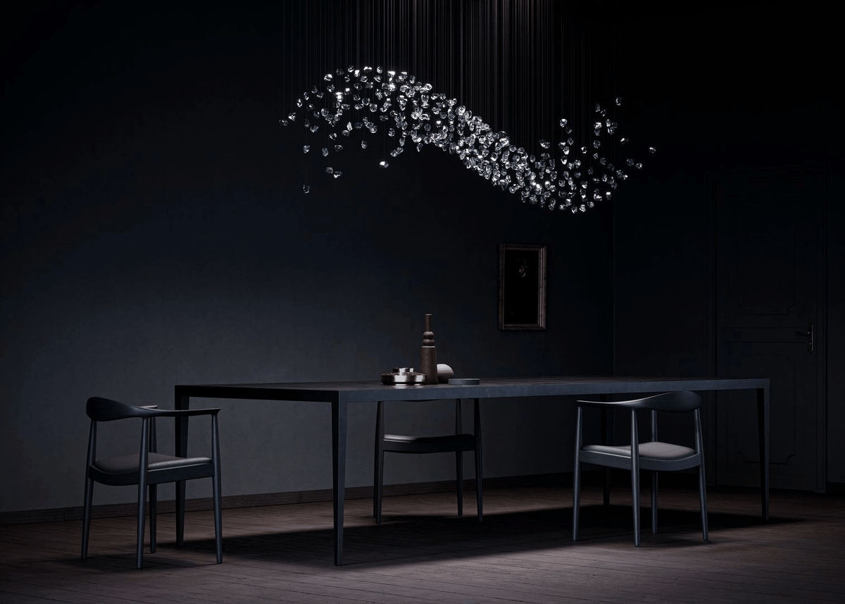 Amber Crystal Chandelier — Chandelier | Maison Monashee — view 57