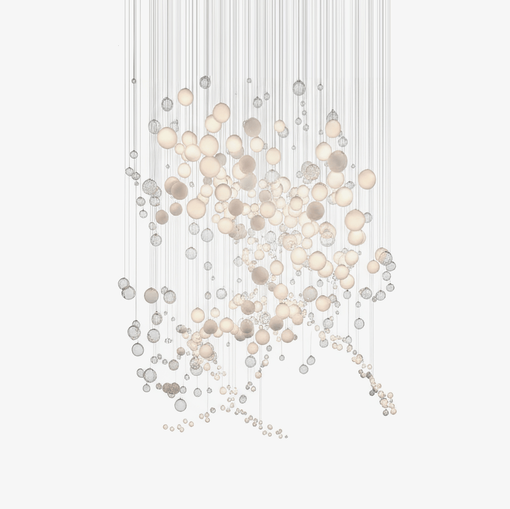 Clear Glass Bubble Chandelier — Chandelier | Maison Monashee