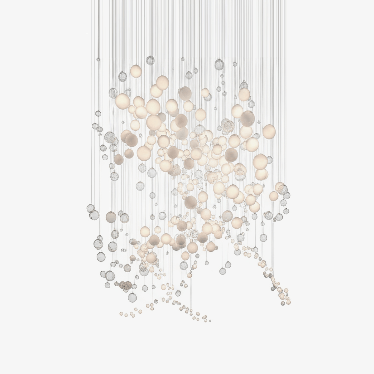 Clear Glass Bubble Chandelier — Chandelier | Maison Monashee
