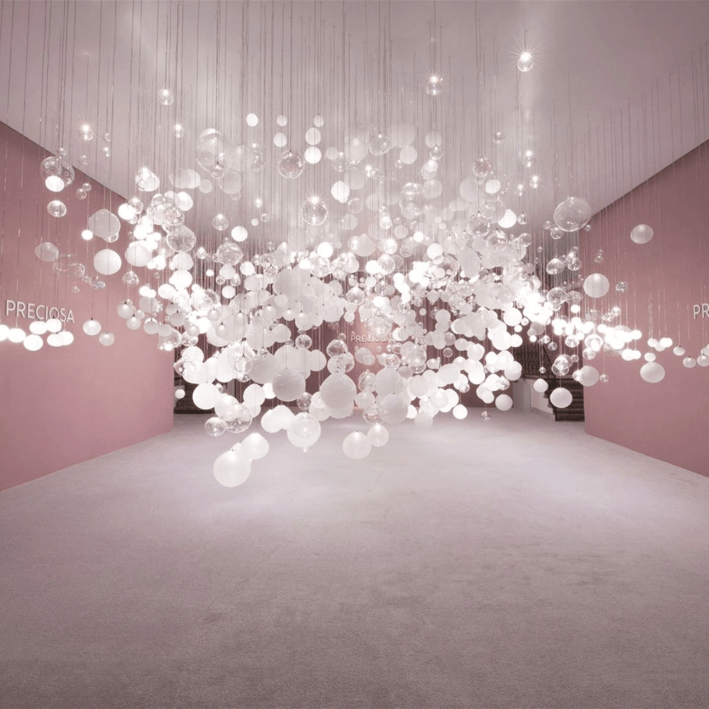 Clear Glass Bubble Chandelier — Chandelier | Maison Monashee — view 2