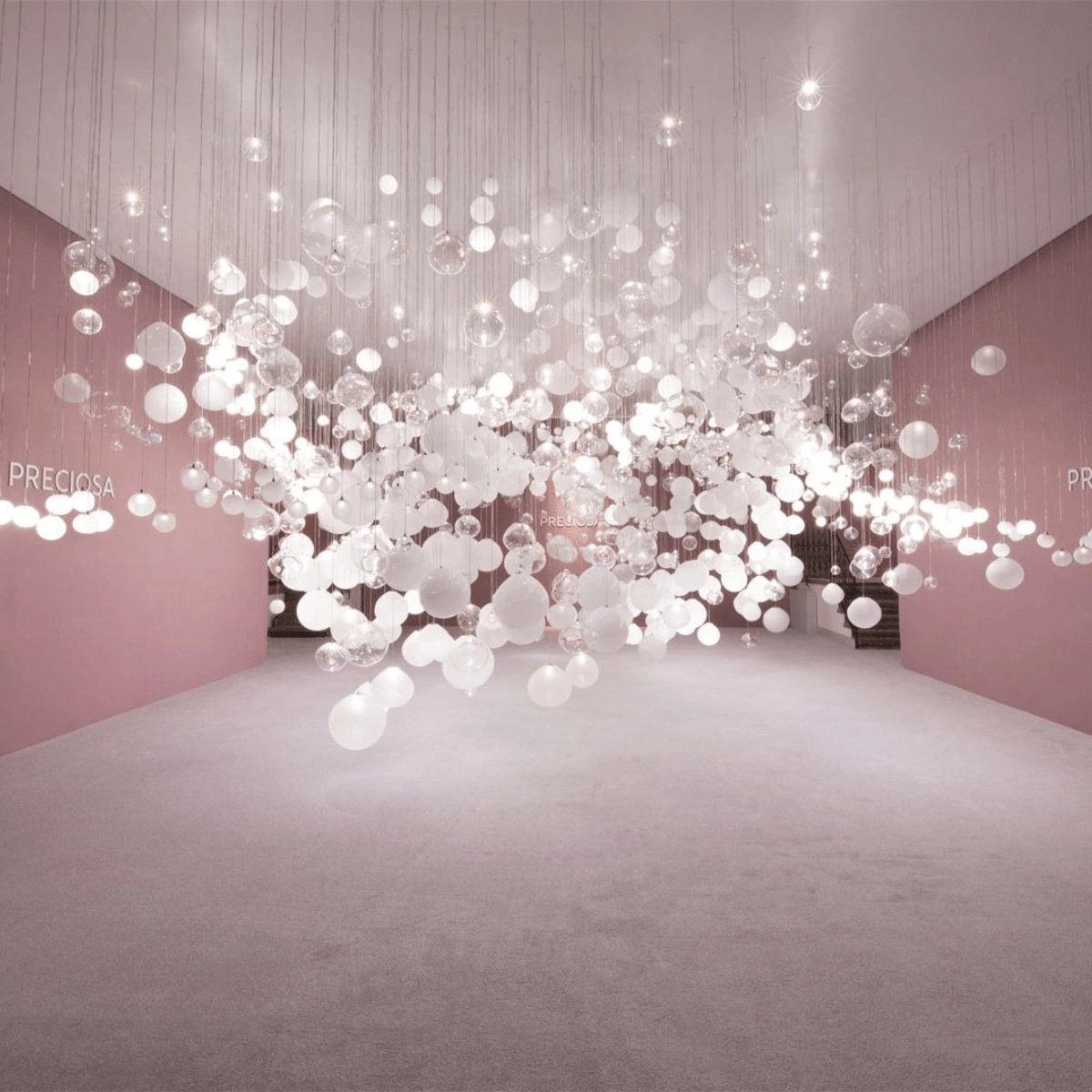 Clear Glass Bubble Chandelier — Chandelier | Maison Monashee — view 2