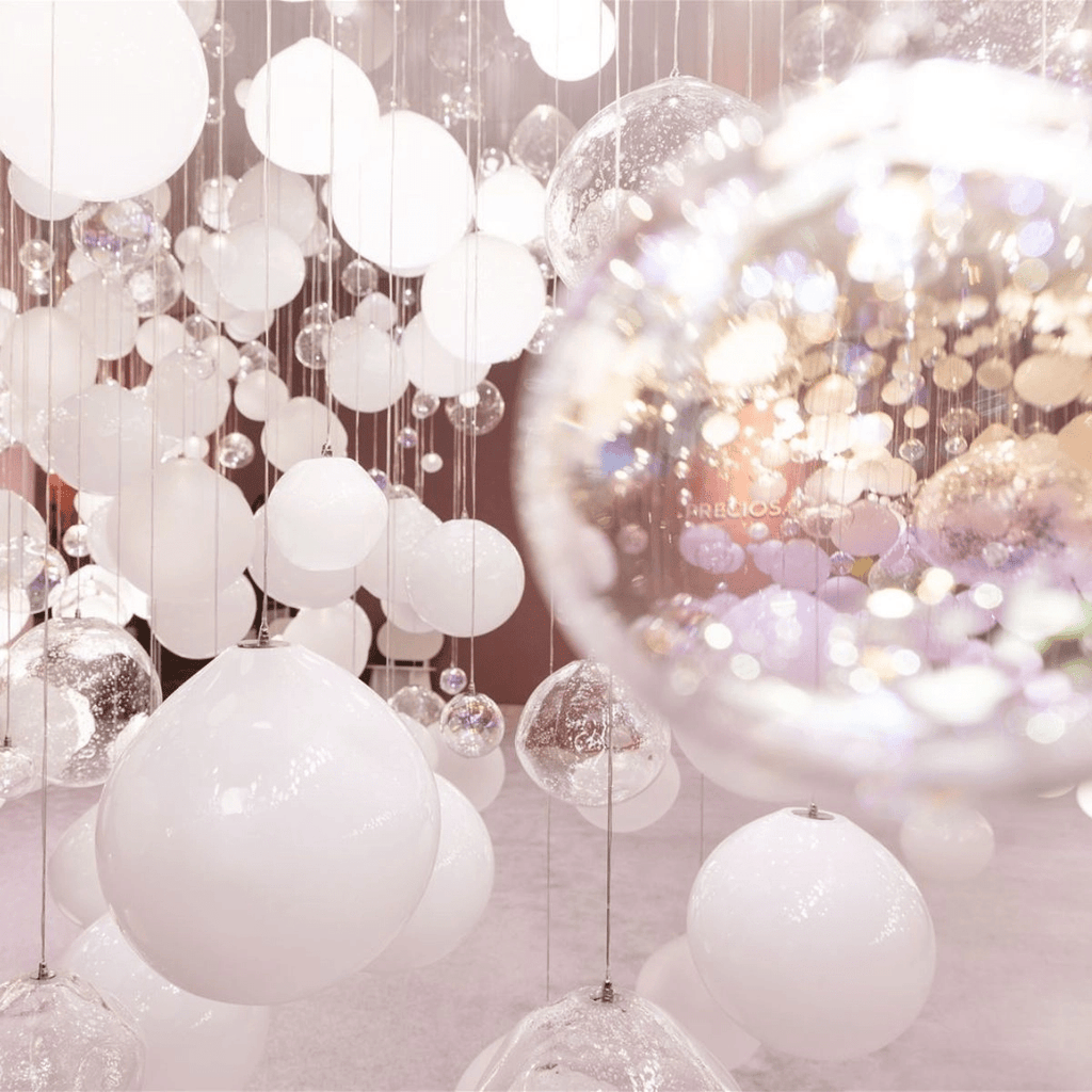 Clear Glass Bubble Chandelier — Chandelier | Maison Monashee — view 10
