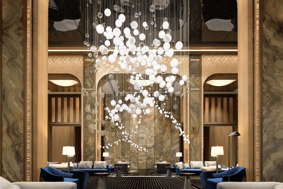 Clear Glass Bubble Chandelier — Chandelier | Maison Monashee — view 9