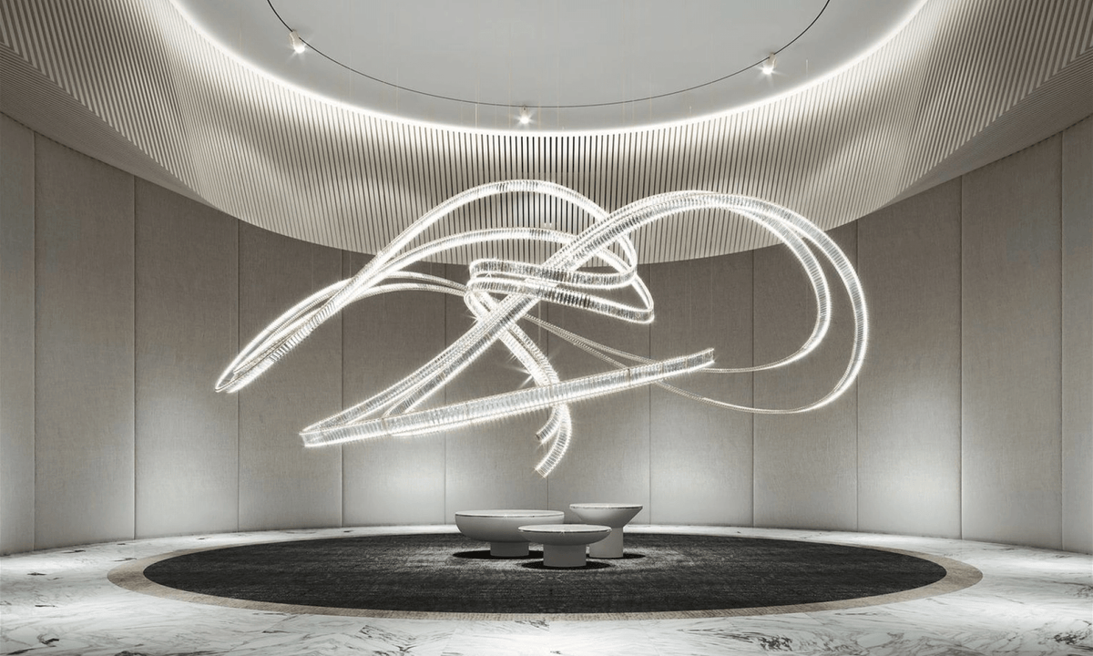 Glass Crystal Chandelier — Chandelier | Maison Monashee — view 4