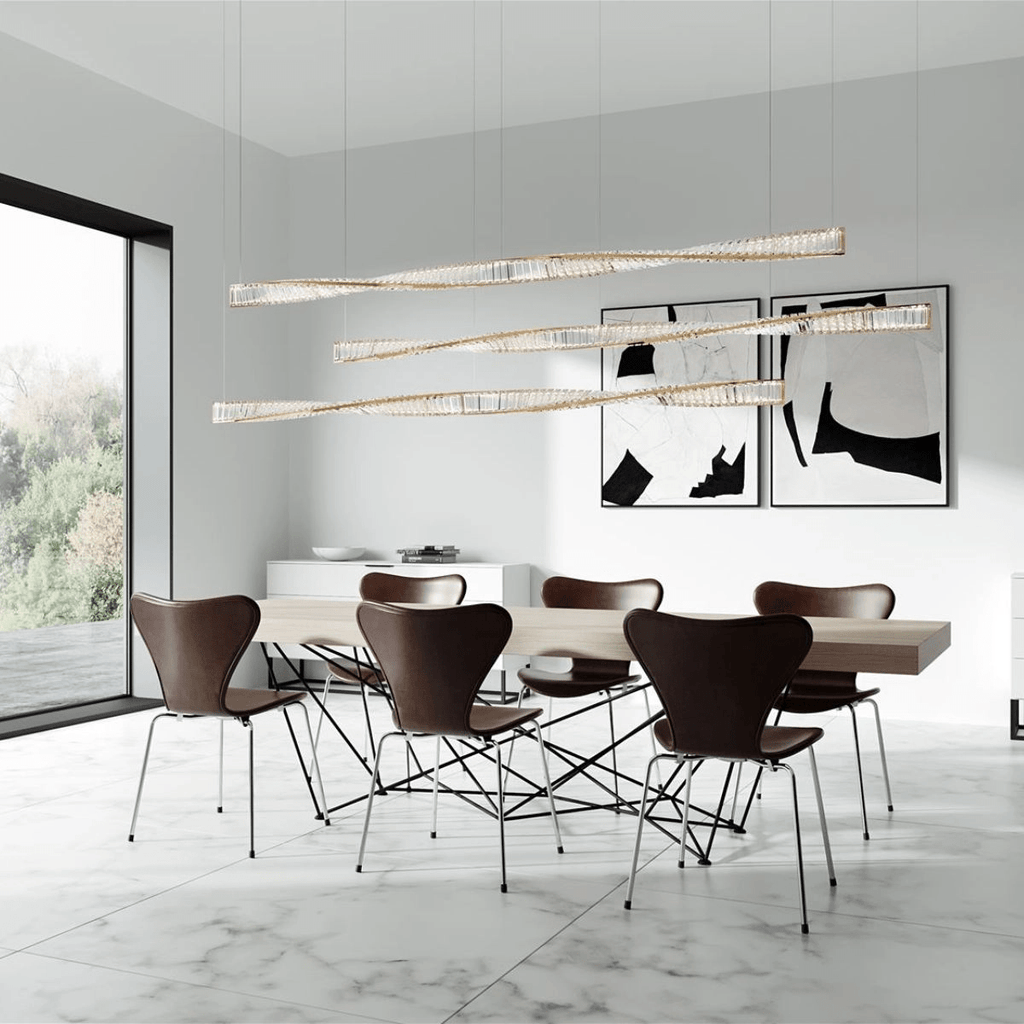 Glass Crystal Chandelier — Chandelier | Maison Monashee — view 3