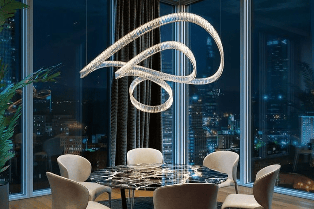 Glass Crystal Chandelier — Chandelier | Maison Monashee — view 13