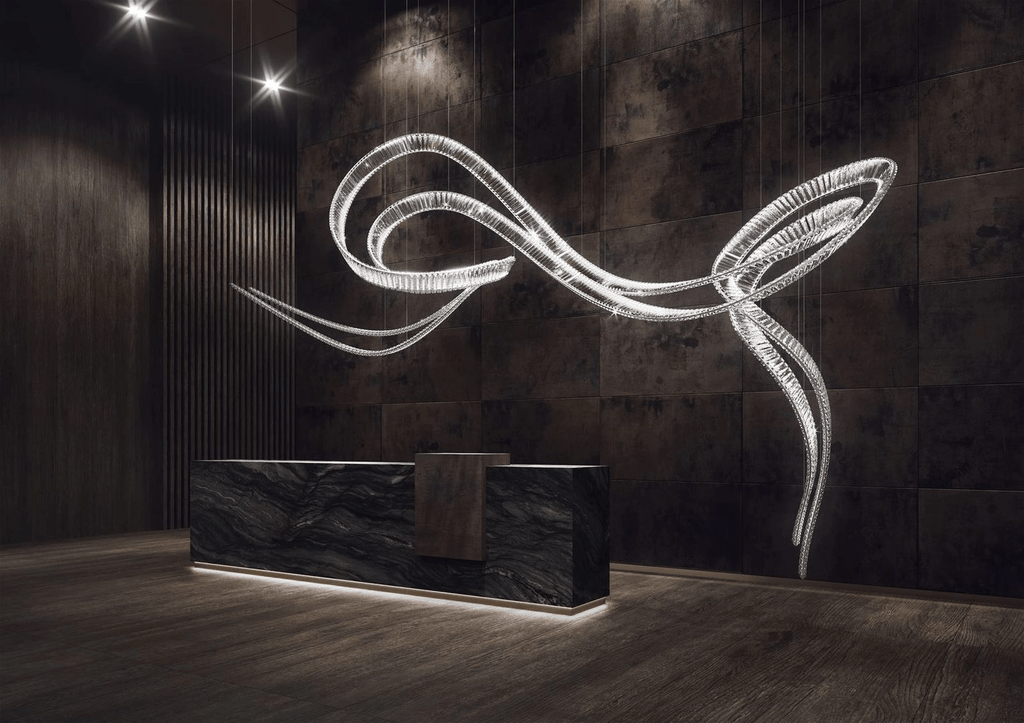 Glass Crystal Chandelier — Chandelier | Maison Monashee — view 15
