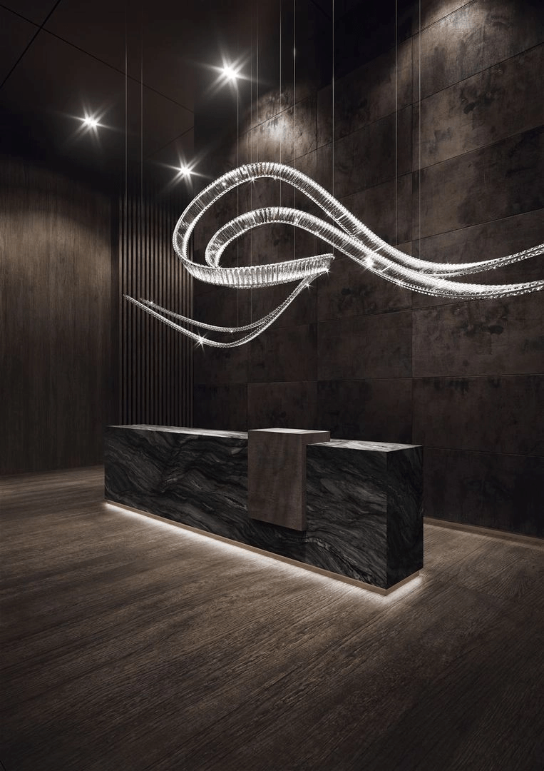 Glass Crystal Chandelier — Chandelier | Maison Monashee — view 17