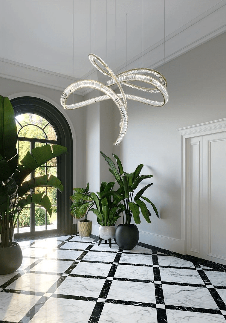 Glass Crystal Chandelier — Chandelier | Maison Monashee — view 19