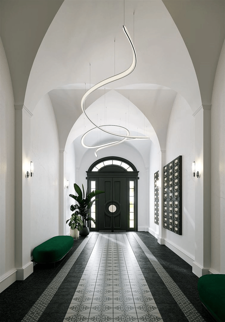 Glass Crystal Chandelier — Chandelier | Maison Monashee — view 20