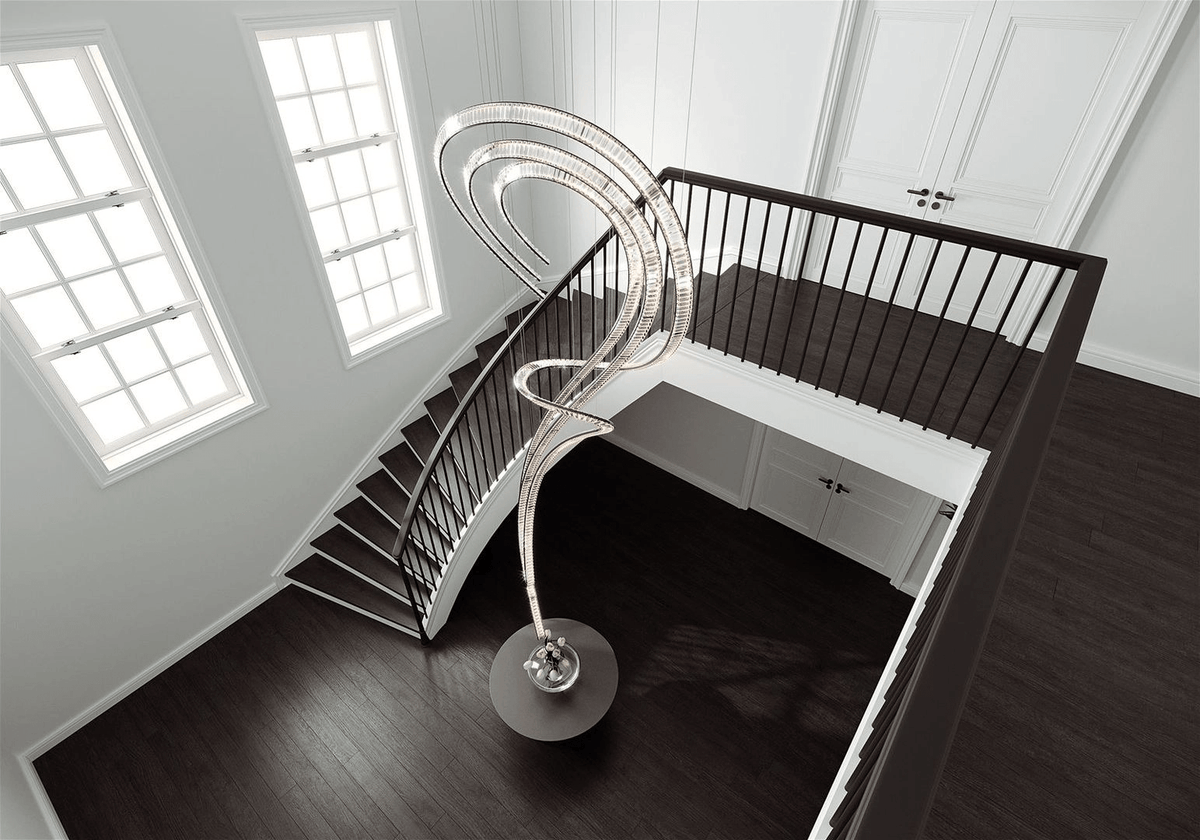 Glass Crystal Chandelier — Chandelier | Maison Monashee — view 21