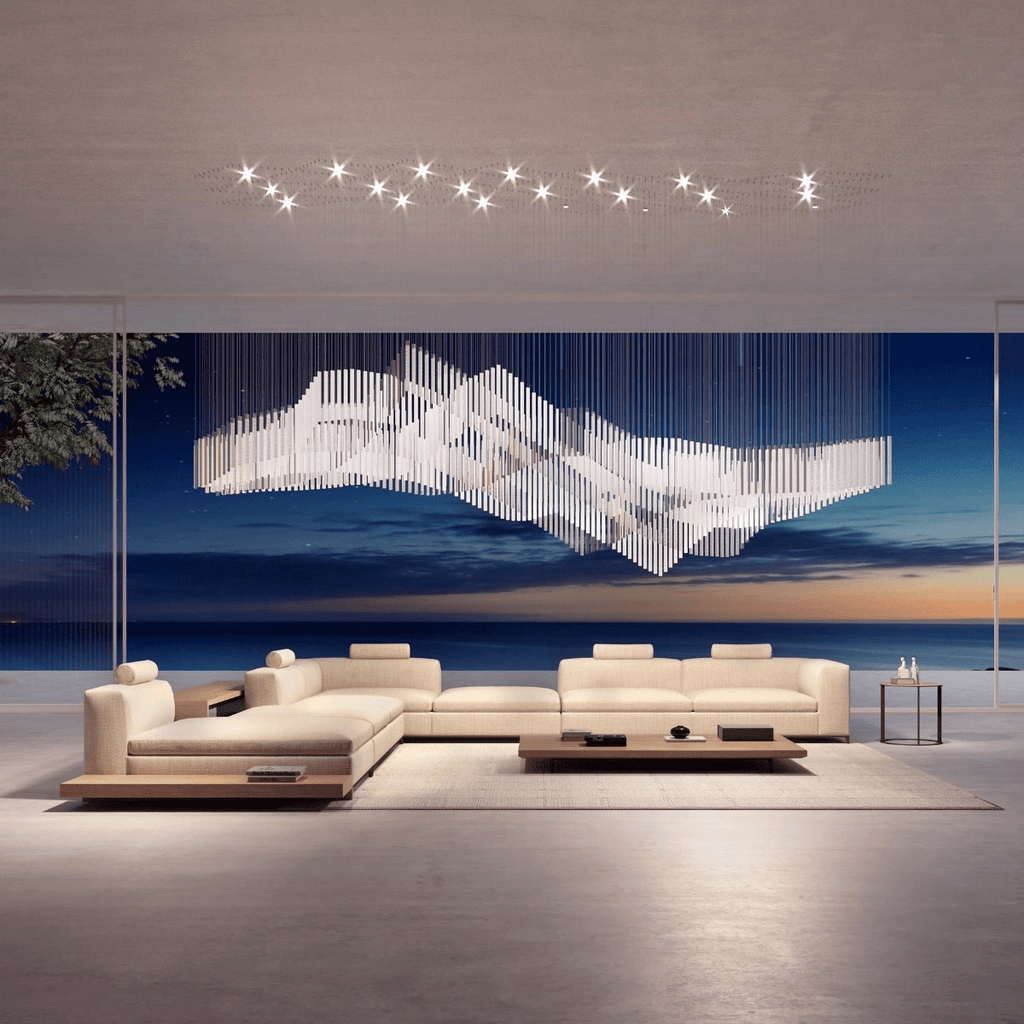 LED Cloud Chandelier — Chandelier | Maison Monashee — view 5
