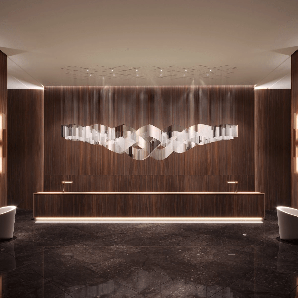 LED Cloud Chandelier — Chandelier | Maison Monashee — view 4