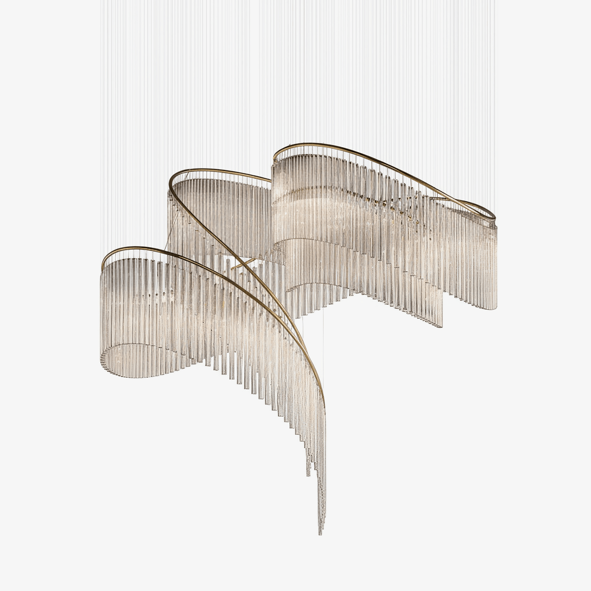 Cascading Crystal Chandelier — Chandelier | Maison Monashee