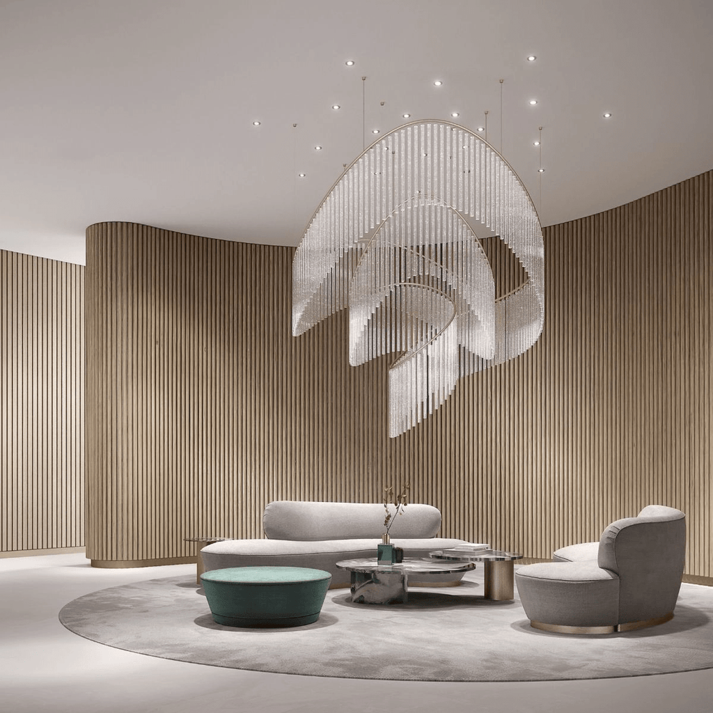 Cascading Crystal Chandelier — Chandelier | Maison Monashee — view 3
