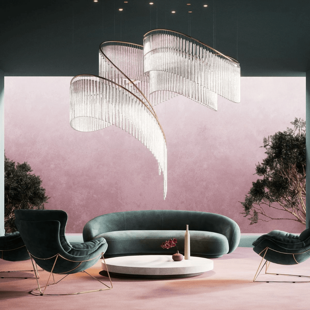 Cascading Crystal Chandelier — Chandelier | Maison Monashee — view 4