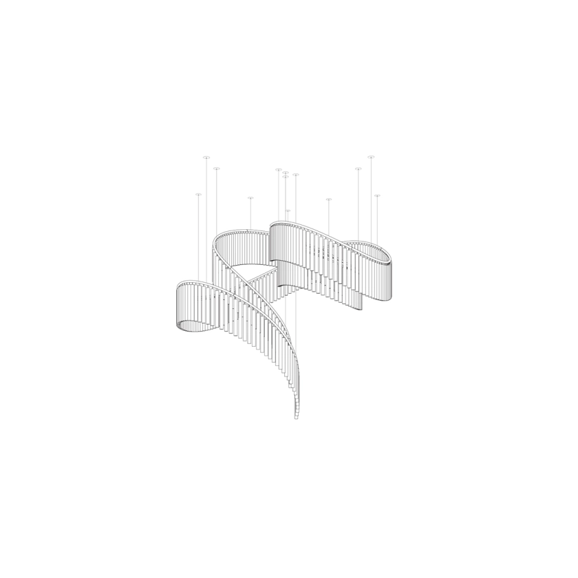 Cascading Crystal Chandelier — Chandelier | Maison Monashee — view 6