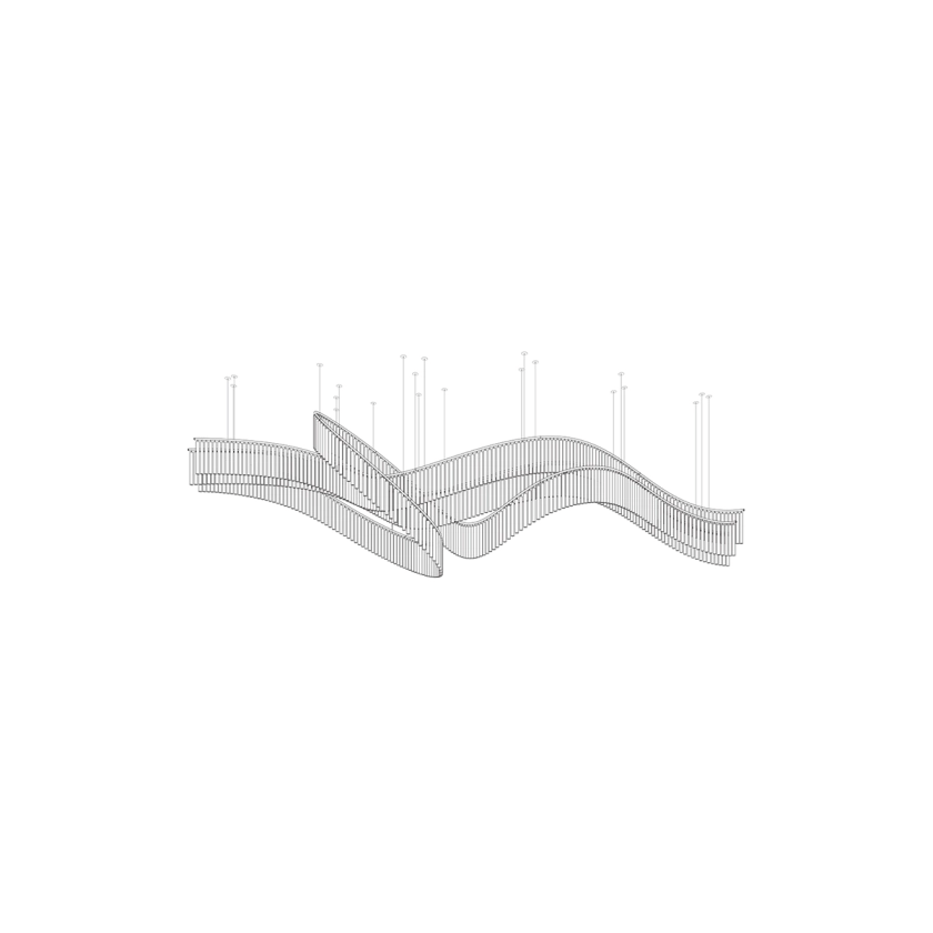 Cascading Crystal Chandelier — Chandelier | Maison Monashee — view 7