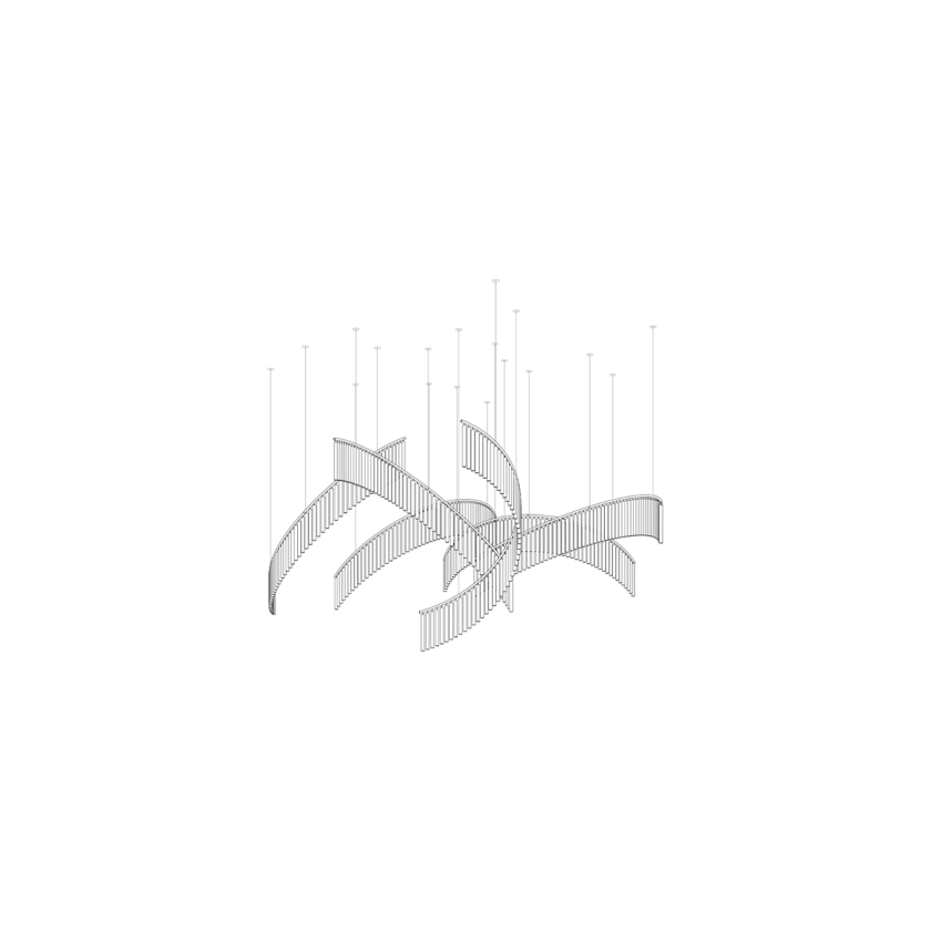 Cascading Crystal Chandelier — Chandelier | Maison Monashee — view 11