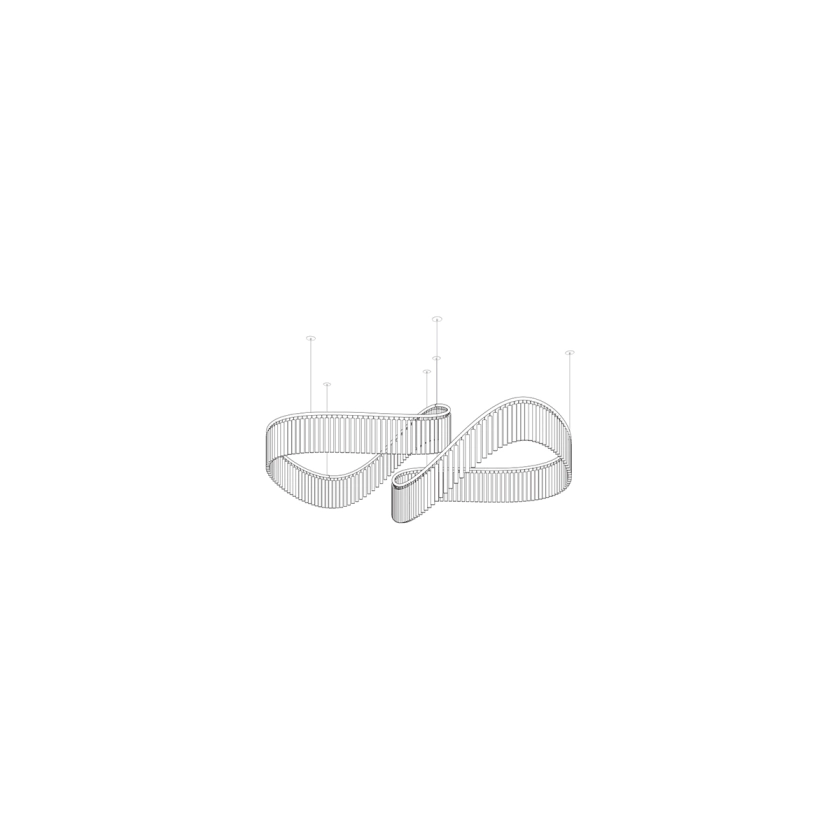 Cascading Crystal Chandelier — Chandelier | Maison Monashee — view 12