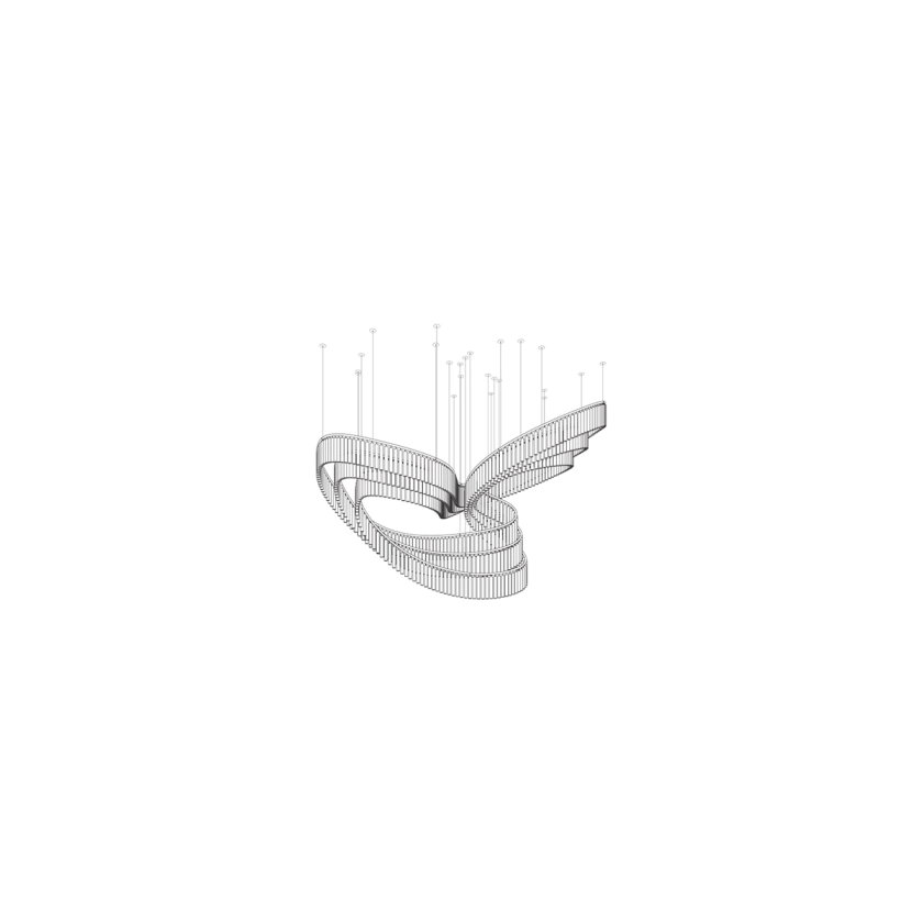 Cascading Crystal Chandelier — Chandelier | Maison Monashee — view 13