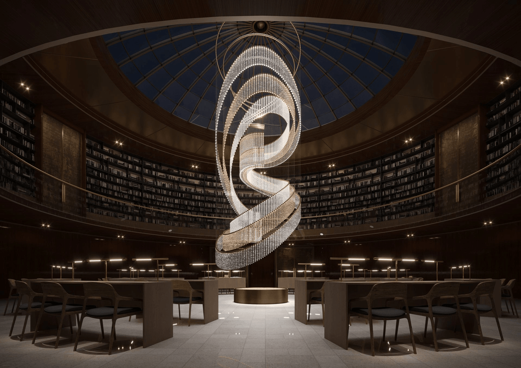 Cascading Crystal Chandelier — Chandelier | Maison Monashee — view 20