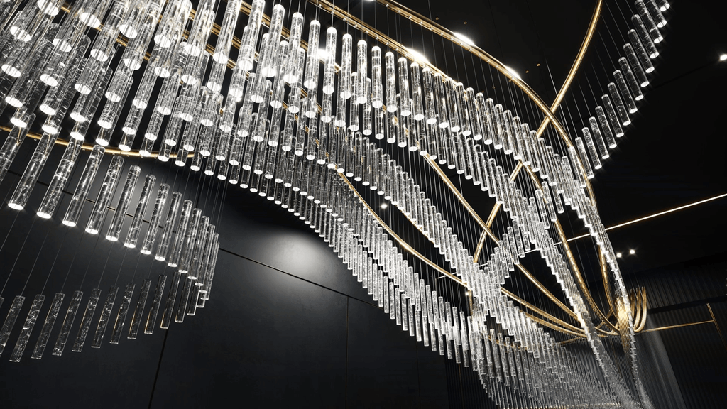 Cascading Crystal Chandelier — Chandelier | Maison Monashee — view 24