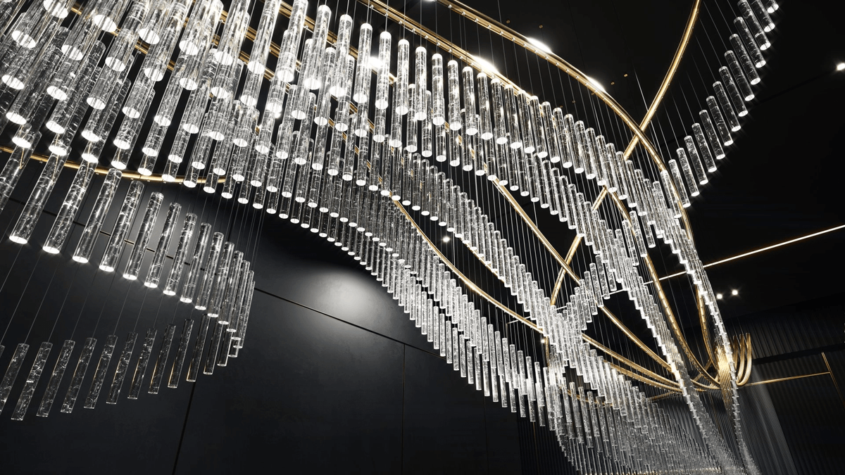 Cascading Crystal Chandelier — Chandelier | Maison Monashee — view 24