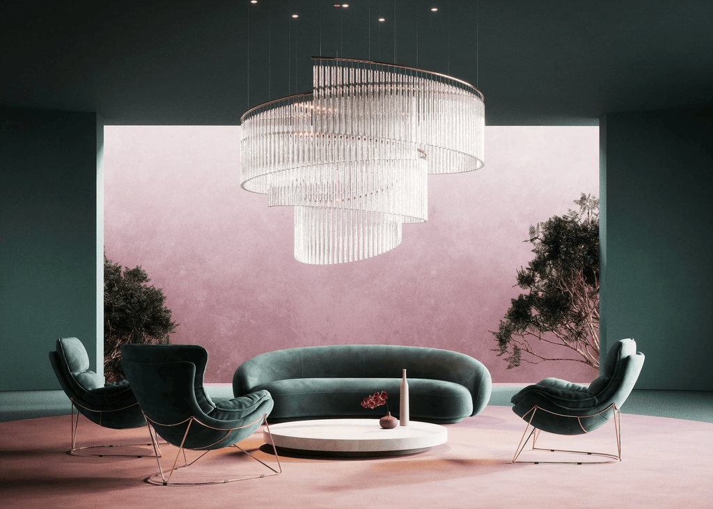 Cascading Crystal Chandelier — Chandelier | Maison Monashee — view 29